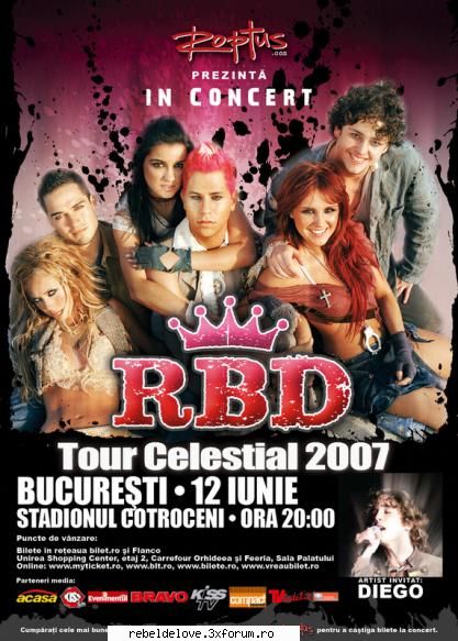 afis reclama concert rbd romania :) poze rbd